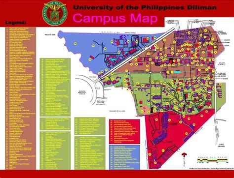 University of the Philippines Diliman Campus Map.